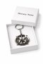 Unisex Metal Letter Design Keychain Silver Color Women Men Accessory - 3
