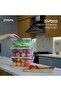 Set of 3 10 Liter (10X3) Horizontal Food Storage Containers with Plastic Locking Lids Kitchen Interior-Exterior Organizer - 5