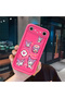 Tecno Pova Slim Compatible Pink Red Silicone Case Shockproof Camera Protection