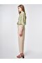 High Waist Cargo Pocket Trousers Beige - 3