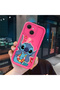 Tecno Spark 40C Compatible Pink Red Silicone Case Shockproof Camera Protection