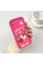 حافظة سيليكون باللون الأحمر الوردي متوافقة مع هاتف iPhone X/XS، مقاومة للصدمات وحماية للكاميرا - 2
