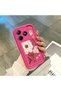 Realme C63 4G/C61 Compatible Pink Red Silicone Case Shockproof Camera Protection - 3