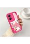Realme Note 60 Compatible Pink Red Silicone Case Shockproof Camera Protection - 2