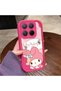 Xiaomi Mi 15t Pro Compatible Pink Red Silicone Case Shockproof Camera Protection - 4