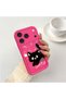 حافظة سيليكون باللون الأحمر الوردي متوافقة مع هاتف iPhone 17 Pro Max/18 Pro Max، مقاومة للصدمات وحماية للكاميرا - 2