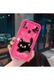 Samsung Galaxy A21S Compatible Pink Red Silicone Case Shockproof Camera Protection