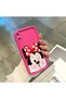iPhone X/Xs Compatible Pink Red Silicone Case Shockproof Camera Protection - 3