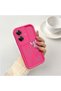Realme Note 60 Compatible Pink Red Silicone Case Shockproof Camera Protection - 2