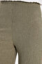 Women's regular fit classic cut elastic waist patterned green palazzo pants - 5