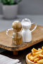 Set of 2 Glass Salt and Pepper Shakers Ckr3795 - 2