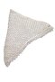 Knitted Spider Web Patterned Triangular Tassel Shoulder Shawl - 3
