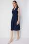 Double-Breasted Midi Dress with Metal Accessories - 3