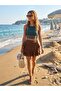 Ruffled Wrinkled Mykonos Women's Mini Skirt 4 Layers - 2