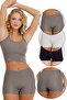 Laser Cut High Waist Shorts Set of 3 Model-2