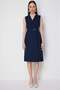 Double-Breasted Midi Dress with Metal Accessories - 2