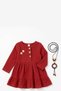 Muslin Children's & Baby Dress with Necklace Detail - 2
