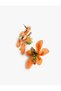Multi-Colored Beaded Detailed Oversized Flower Earrings - 2