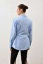 Blue Padded Poplin Women's Shirt - 3