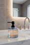 Anthracite Black Liquid Soap Dispenser 500 ml |   Round Design Decorative Soap Dish - 4