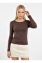 26031 Women's Wide Collar Slim Fit Design Modal Combed Cotton Blouse