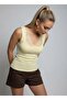 26004 Women's Lace Detailed Square Neck Modal Knitted Blouse