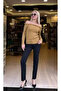 Strapless Neckline Floral Detailed Knitwear - 4