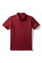 Regular Size Plain Knit Polo Collar Easy-Iron Short Sleeve T-Shirt - 2