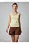 26004 Women's Lace Detailed Square Neck Modal Knitted Blouse - 3