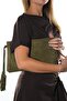 Morden Khaki Suede Genuine Leather Women's Clutch Bag - 2