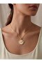 Steel Necklace with Daisy Figure |   Mother's Day Gift
