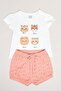 Printed T-Shirt and Shorts Set