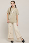 Sequined T-Shirt with Crew Neck and Short Sleeves - 2