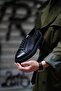 Laura Model Genuine Leather Handmade Black Sneaker Shoes