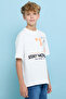 Printed T-Shirt with Crew Neck and Short Sleeves - 2