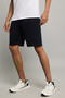 Solid Active Shorts with Elastic Waist - 3