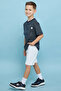 Solid Shorts with Button Closure - 2