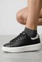 Black Sneakers, Platform Sole Sports Shoes, Women's Thick Sole Shoes - 5
