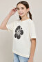 Appliqued T-Shirt with Crew Neck and Short Sleeves - 4