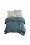 Sirus Double Jacquard Pique, 100% Cotton Jacquard Woven (240X260 cm) Blue - 3