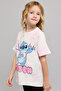 Stitch Print T-Shirt with Crew Neck and Short Sleeves - 2