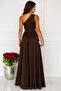 One Shoulder Slit Long Evening Dress - 2