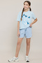 Printed T-Shirt with Crew Neck and Short Sleeves - 2