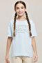 Typography Print T-Shirt with Crew Neck and Short Sleeves