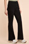 Solid Flared Jeans with Button Closure - 3