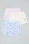 3 Pack Stitch Print Boyshorts