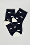 3 Pack Patterned Ankle Socks - 2
