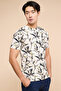 Printed T-Shirt with Crew Neck and Short Sleeves - 5