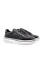 23064 Genuine Leather Black Men's Casual Shoes - 5