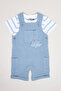 Striped T-Shirt and Dungaree Set